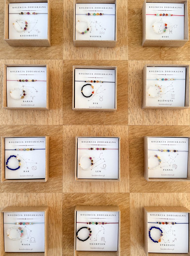 Kolekcja zodiakalna - bransoletka z kamieni