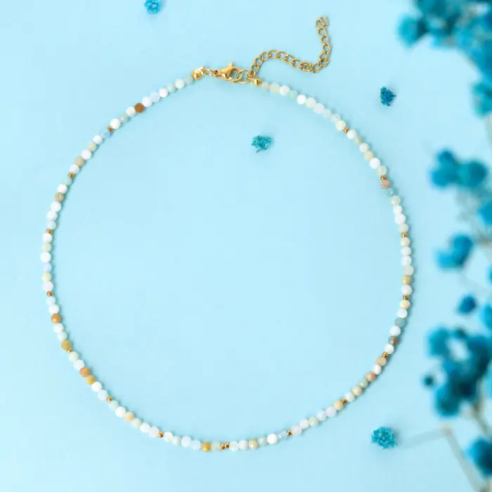 Naszyjnik Choker z Amazonitem