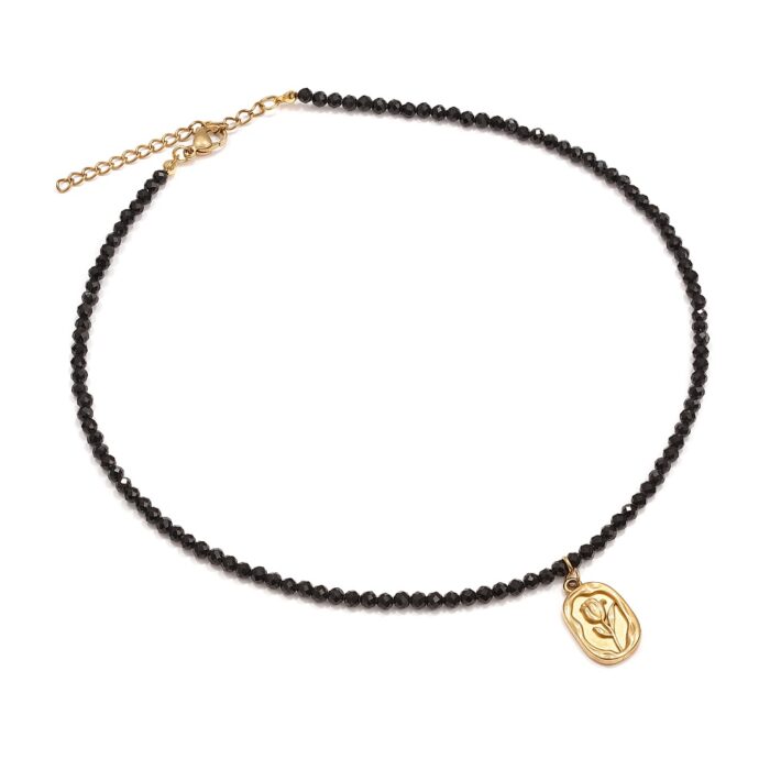 Naszyjnik Choker z Czarnym Turmalinem z LIMITOWANĄ zawieszką