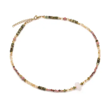 Naszyjnik Choker z Czarnym Turmalinem z LIMITOWANĄ zawieszką