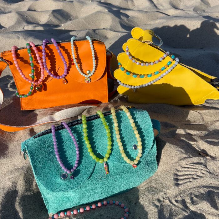 Naszyjnik Choker Jadeit Limonkowy